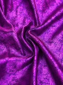 1 tấm vải gấm jacquard hoa màu tím, chất liệu dệt cao cấp với họa tiết hoa nổi, mềm mại, thoáng khí, thích hợp cho trang phục dạ hội, váy, khăn trải bàn, rèm cửa, trang trí nhà cửa sang trọng và đa năng cho các dự án may vá DIY. - 1 - Xem 6