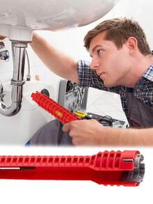 Multi-Functional Sink Faucet Installation And Repair Wrenches, 8 In 1 / 14 In 1, Designed For Non-Slip Use In Bathrooms And Kitchens, Essential Plumbing Tools - A - View 4