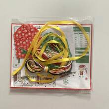 Christmas Gift Tag Cross Stitch Material Kit/Suitable For Christmas Gift Box Packaging, Gift Giving, Includes Card, Cross Stitch Fabric, Cross Stitch Thread/Embroidery Set - A - View 8