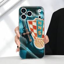 Funda para teléfono - Estilo cruzado - Impresión 2D estilo croata - Resistente y duradera |   Protección de la cámara |   Protección corporal |   Agradable para la piel y antideslizante |   Moda de lujo, impresión UV adecuada para iPhone 17/16/15/14/13/12/11/Plus/Pro/Max - Funda suave de TPU transparente, ofrece protección contra golpes, ideal para regalos, eventos navideños y actividades de invierno. Regalo para el Festival de los Fans. - Color mixto 1 - Ver 6