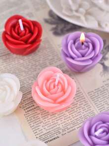 Hộp 9 nến thơm hình hoa hồng, nến hoa mẫu đơn 3D, thích hợp trang trí nhà cửa, tiệc tùng, trang trí bàn ăn, quà tặng ngày lễ, bữa tối, tiệc chiêu đãi/liên hoan, thư giãn/thiền định, ánh sáng dịu nhẹ, quà tặng cho phụ nữ, quà cưới. - Nhiều màu - Xem 5