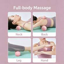 TPR Foot Massage Ball For Muscle Relaxation, Yoga, And Fitness. Relieves Pain In The Shoulder, Neck, Waist, And Back. Fitness Accessory. - A - View 8