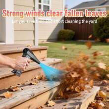 4-In-1 Portable High-Power Turbo Fan, 9000000RPM, High-Speed Brushless Motor, Handheld Turbo Cooler, Car Cleaning Blower, Electronic Duster, Built-In 2 Pcs 3000mAh Rechargeable Batteries, Cooling In Summer, Blowing Snow In Winter, Camping Fire Starter, Car Seat & Interior Cleaning, Compact & Portable, Essential For Home & Travel - Powerful Turbo Fan - View 7