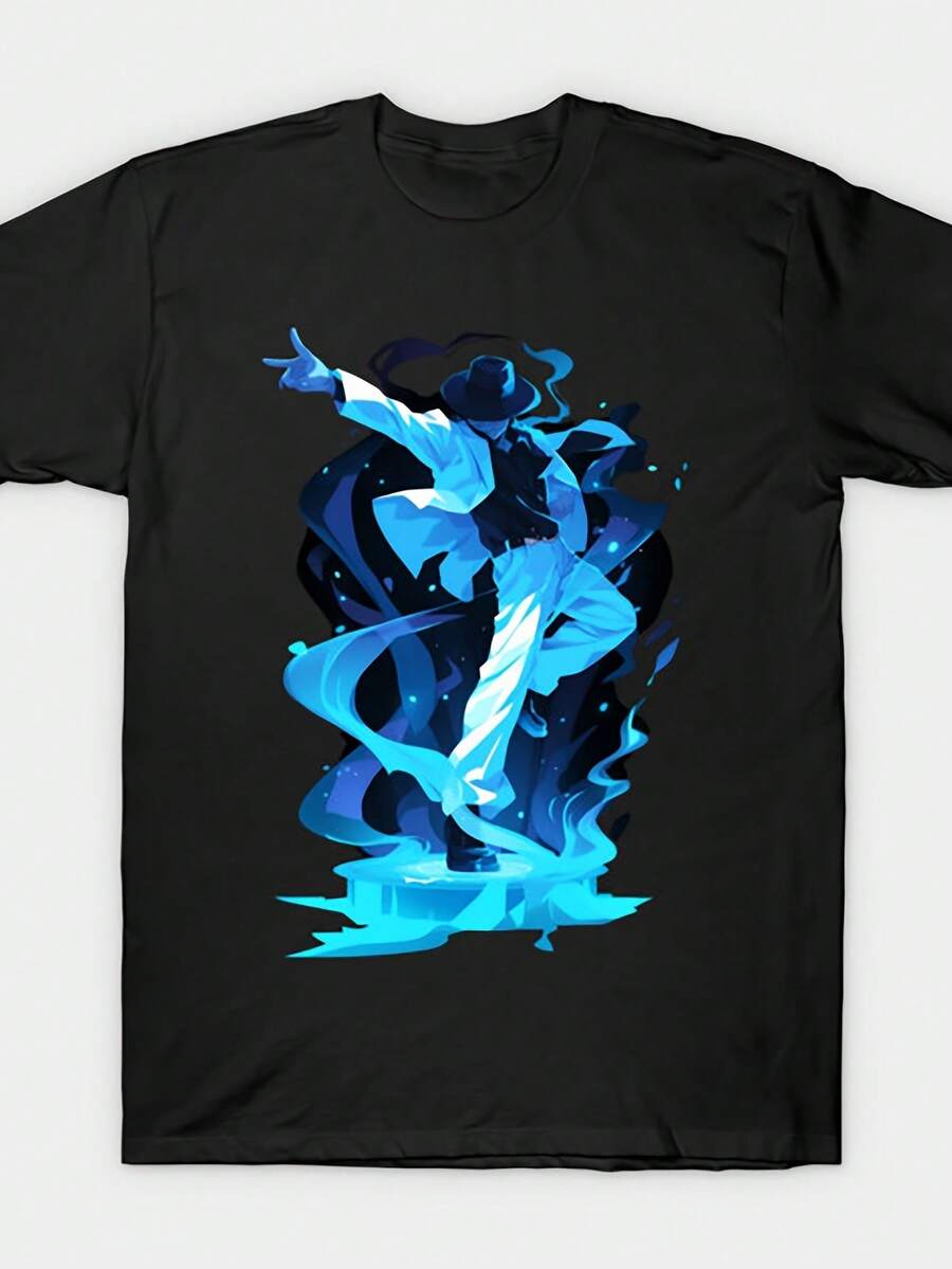 Men Sports Tees & Tanks - 黑色 - 查看 1