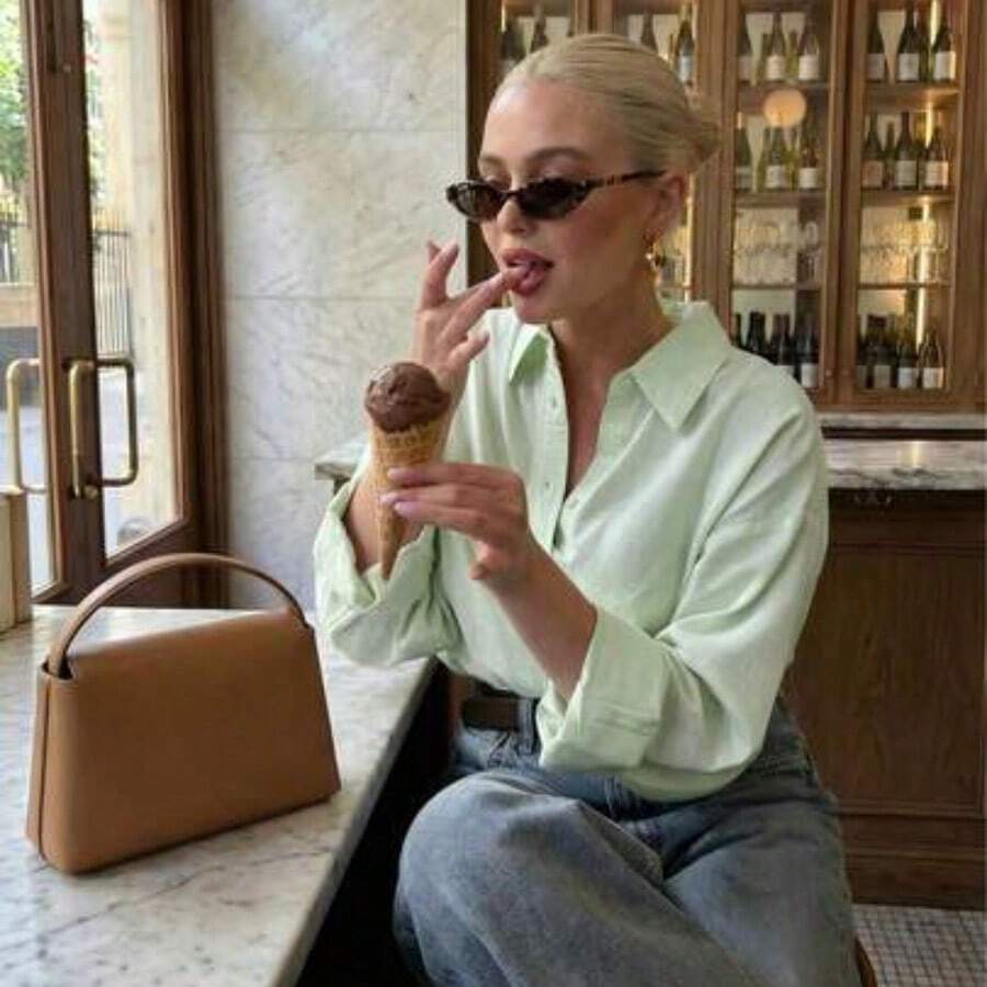 Women Blouses & Shirts - Verde Menta - View 1