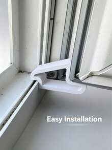 4pcs Heavy Duty Sliding Door Window Stoppers, Shock-Absorbing Anti-Collision Buffer Strips With Track Lock Design - Multiple Styles - View 7