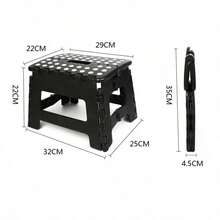 ACSTEP Folding Step Stool 9 Inch (Approx. 22.9 Cm), Sturdy Foldable Kitchen Step Stool, Non-Slip Lightweight Footstool With Handle, Supports 300 Lbs (Approx. 136.1 Kg), Perfect For Bathroom And Bedroom - Multicolor - View 2