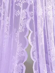 1 pieza de ribete de encaje ondulado de doble hilera de color liso, cenefa de cortina moderna y minimalista para decoración del hogar, apta para todas las estaciones. - Multicolor - Ver 7
