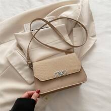 Bolso de mano moderno y versátil para mujer, estilo casual elegante con un toque de alta gama, bolso de hombro estiloso ideal para ir de compras. - Caqui - Ver 2
