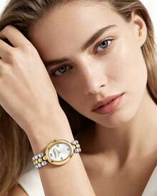 Coach SAMMY Women's Quartz Watch Alloy Watches Elegant Dial Watches With Chain Strap - Silver and Gold - View 8