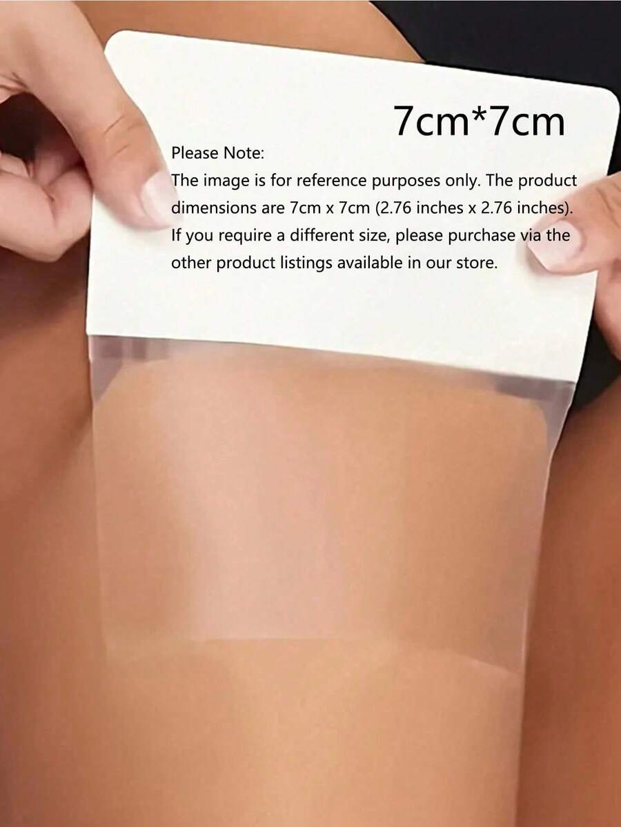 100pcs Invisible Butt Lift & Leg Shaping Patches (7cm*7cm), Plastic Material, Odorless, Waterproof, Comfortable Fit, Suitable For Daily Wear - Waterproof Odorless Leg Shaping & Firming Patches, Create A Slim Figure - Multicolor - View 1