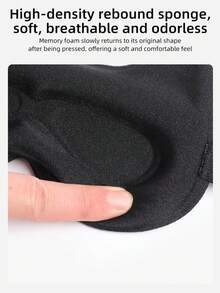 1件裝貓耳造型兒童3D睡眠眼罩，100%遮光，內建鼻翼設計，柔軟透氣布料，可調節式肩帶適合所有兒童臉型，男女通用，無面部壓力，全遮光，適合兒童午睡、旅行、露營及光敏感者 - 紫色 - 查看 9