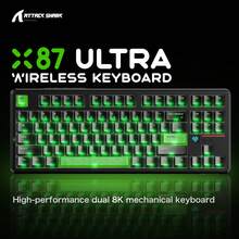 Attack Shark X87 Ultra Tri-Mode Mechanical Keyboard | 10000mAh Battery | 8KHz Polling Rate | Hot-Swappable | RGB Backlit - View 2