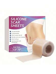1/2/3pcs Silicone Scar Sheets, Suitable For All Skin Types, Reusable Silicone Scar Gel Pads - Multicolor - View 1