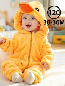 1Pc Baby Cartoon Animal Design Long-Sleeved Zippered Cute And Comfortable Product,Unisex Baby Supplies,Suitable For Everyday Festival Gift - Multicolor - View 13