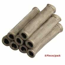 8pcs/Set Spark Plug Heat Shield, Wire Sleeve, Spark Plug Boot, 2500°F High Temperature Resistant Tape Protective Cover - A - View 12