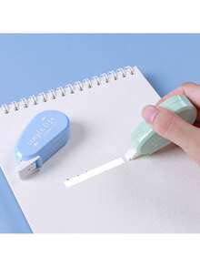 6 Rolls 2.6*1.2 Inch Random Color Correction Tape, Mixed Letter Pattern Portable Correction Tape, Practical Stationery Correction Supplies, Suitable For Students, School Learning, Office File Correction - Sets - View 1