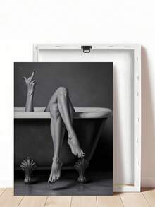 1件裝 Moody Legs In Tub 海報，叛逆藝術風格，性感閱讀女性海報，節慶禮物，適用於臥室、客廳、浴室，牆面藝術，牆面裝飾，家居裝飾，房間裝飾，帆布牆面藝術，海報，含框牆面藝術，可選框 - 1PCS - 查看 19