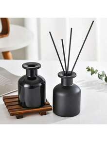 1pc Blank Home Fragrance Diffuser Bottle - Party Gift Glass Container Without Lid, Essential Oil Diffuser With Bamboo Sticks (1 Set) - Multiple Styles - View 4