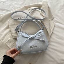 Bolso de mano moderno y versátil para mujer, estilo casual elegante con un toque de alta gama, bolso de hombro estiloso ideal para ir de compras. - Azul - Ver 2