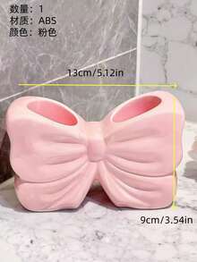 1/2 buah Set Kotak Penyimpanan Kosmetik Berbentuk Pita, Tempat Kuas Makeup Cocok untuk Meja Rias, Kamar Tidur, Kamar Mandi, Dekorasi Rumah yang Lucu, Hadiah untuk Wanita dan Teman - MultiWarna - View 16
