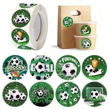1 buah Stiker Grafiti Sepak Bola Bulat 1 Inci, Perlengkapan Kantor Acara Olahraga Piala Dunia, Hadiah Sekolah, Hadiah Guru, Stiker Buku Catatan, Stiker Perekat PVC untuk Botol Air, Casing Ponsel, dan Dekorasi DIY Laptop - A - View 1