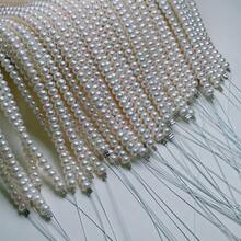 1 Strand 4.5-5mm Freshwater Pearls, Suitable For Handmade DIY Flat Pearl Half-Finished Products - Freshwater Pearl DIY Loose Pearl - View 6