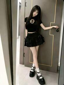 Women Two-Piece Outfits - Black - View 2