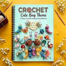 11 Pola Rajutan Amigurumi Bertema Serangga yang Lucu: Panduan Langkah demi Langkah untuk Pemula | Tutorial Rajutan Cepat & Mudah | Hadiah Sempurna untuk Pecinta Rajutan - A - View 1