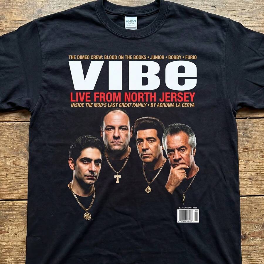 S.Opranos Vibe Magazine Tee - 黑色 - 查看 1