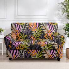 1pc Printed Elastic 5-Piece Chair Cover, Single Seat Dust-Proof Sofa Cover For Living Room And Bedroom, All Seasons, Removable And Washable - Multicolor - View 27