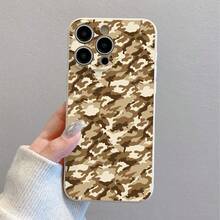 1 unidad Patrón de camuflaje del desierto Funda para iPhone 15,Carcasa flexible de TPU de alta calidad, con orificios precisos y diseño clásico de bordes rectos. Cuenta con superficie lisa y resistente al desgaste, y forro interior de felpa que brinda protección integral al teléfono. Su estructura envolvente antichoque y borde reforzado para la lente resiste caídas, rasgos y golpes diarios. Los cortes exactos aseguran una pulsación de teclas ágil, perfecta para el uso diario y desplazamientos. - blanco (blanco) - Ver 3