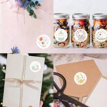 499pcs/Roll, Cheerful Animal Pattern Stickers, Perfect For Small Gifts. Stickers. 10 Different Patterns. Suitable For Gift Decoration, Water Bottle Decoration, Planner Decoration, Gift Wrapping Decoration, Scrapbook Stickers And Other Favorite Product Decoration Stickers - Multicolor - View 4