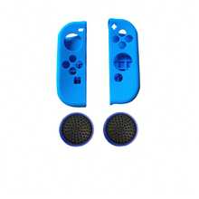 Switch 矽膠保護殼 + 搖桿拇指套，矽膠防護套，搖桿帽，相容於：Switch/OLED 控制器，表面凹凸設計，防滑、防汗、防塵，提升遊戲體驗，遊戲配件 - 查看 7