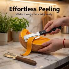 304 Stainless Steel Sugarcane Peeler Knife With Anti Slip Plastic Handle, Multi Purpose Fruit And Vegetable Peeler,For Pineapple, Pumpkin, Sugarcane And More, Manual Sugarcane Cutter, Bottle Opener, Suitable For Home Kitchen Restaurant Accessories - Multicolor - View 3