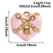 2pcs Rose Red Pearlescent Light Pink Oil Drip Sacred Heart Pendant Jewelry Making Charms 304 Stainless Steel Heart Pendant Sun Chain Flame Heart Pendant Suitable For Necklace Bracelet Earrings Bag Chain Decoration Personalized Vintage Fashion Accessories Enamel Sacred Heart Pendant Handmade DIY Gift Men Women Accessories Jewelry Supplies - Love Heart - View 31