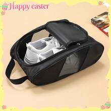 Multi-Functional High-Quality Sports Bag, Professional Golf Shoe Bag, Large Capacity Design, Easy To Store Golf Boots, High-Quality Smooth Zipper. Can Be Used As A Universal Zipper Sports Shoe Bag, Suitable For Various Sports - Black - View 5