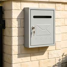 Modern Minimalist Wall-Mounted Mailbox, Outdoor Waterproof And Rust-Proof, Lockable Postal Delivery Box Suitable For Villa Courtyard, Garden Outdoor Mail And Package Receiving Box, Suitable For Apartment, Office And Residential Entrance - Multiple Styles - View 2