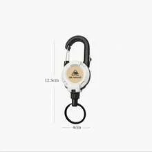 1PC Retractable Gear Keeper, Heavy Duty Anti-Lost Tool Lanyard With Carabiner, Quick Release Retractable Key Holder For Fishing, Hiking, Camping, Tactical, Hunting, Outdoor Activities, Durable Retractable Reel For Pliers, Scissors, Tools, Keys, Lightweight Portable Tactical Gear Clip, Multi-Color Available, Fits All Webbing Belts - Multicolor - View 10