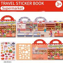 Children's Reusable Sticker Book, Children's Washable Stickers, Jelly Sticker Book, Birthday And Family Gatherings, Group Activities, Art Class Or Other Activities - Supermarket - View 10