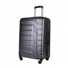 JLY ABS+PC Hard Shell Suitcase With TSA Lock, 20/24/28 Inch Size Options, 360° Spinner Wheels, Telescopic Handle, Textured Travel Luggage - Dark Grey - View 14
