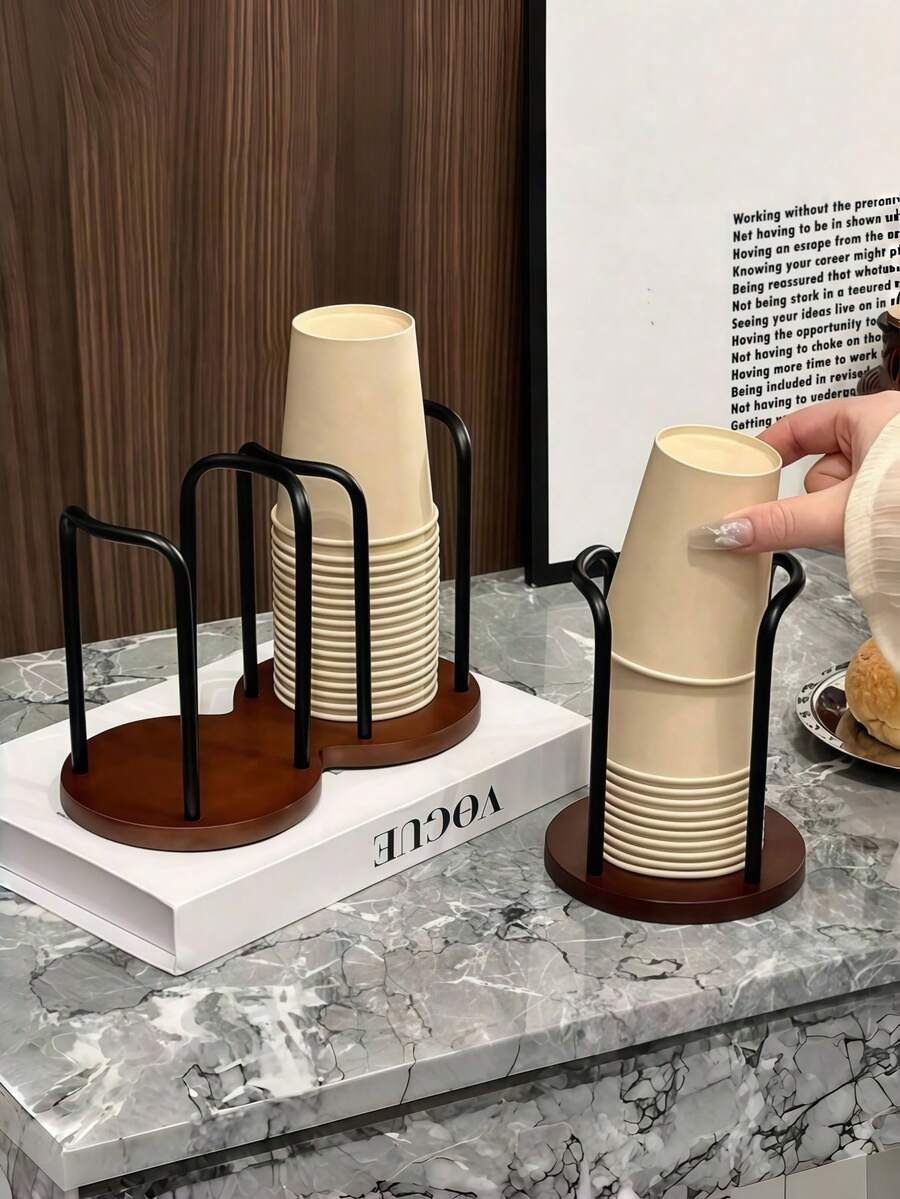 Multifunctional Desktop Cup Holder, Fashionable Cup Storage Rack, Coffee & Tea Cup Organizer, Kitchen Essential, Office Tea Station, School Or Cafe, Space-Saving, Durable, Coffee Table Organizer, Summer Housewarming Gift, Back To School Gift