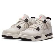 Nike Jordan Retro 4 Boys' Preschool White/Black/Red IM4028-100 - White, Black, Red - View 1