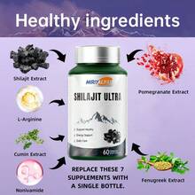 Miriyalyad Optimal PotencylShilajit UltraAdaptogen Energy Stamina Lmmune AntioxidantsMade In USA 60 Capsules - 1 CÁI - Xem 4
