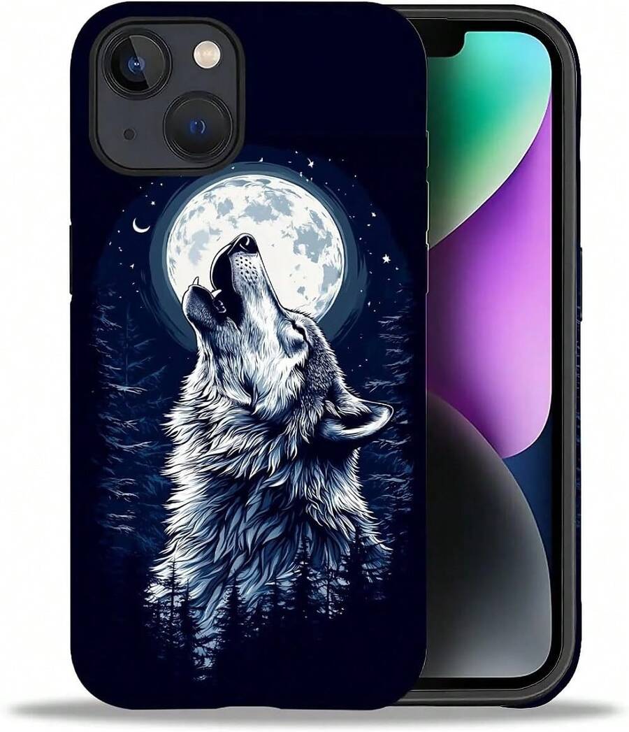 Case For IPhone 16 Pro, Colorful Pineapple Design, Liquid Silicone Case, Impact Resistant, Anti-Scratch, Shockproof - 狼月 - 查看 1
