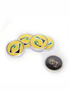 1pc Black & Yellow Double-Sided Colored Coin Toss Coin Flip For Football Training And Referee - Multicolor - View 11
