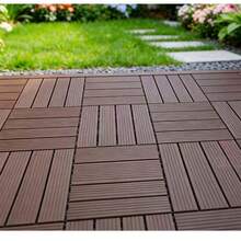 5 PCS Interlocking Deck Tiles, 12''X 12'' Plastic Patio Flooring Outdoor Waterproof Floor Deck Tiles For Balcony Porch Backyard Poolside - Multiple Styles - View 1