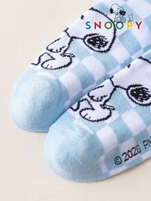 10/5/1 Pair Authentic Snoopy Men's Short Socks, Sweat-Absorbent, Versatile, Casual Sports Socks For Students Daily Wear - Multicolor - View 10