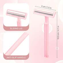 5/20pcs Women's Bikini Razor Bikini Trimmer, Small Disposable Travel Accessory, Underarm Hair Removal Body Grooming Makeup Tool - Various Styles - View 2