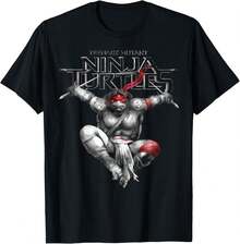 Camiseta de las  Adolescentes Mutantes con la imagen de Raphael saltando - Blanco - Ver 2